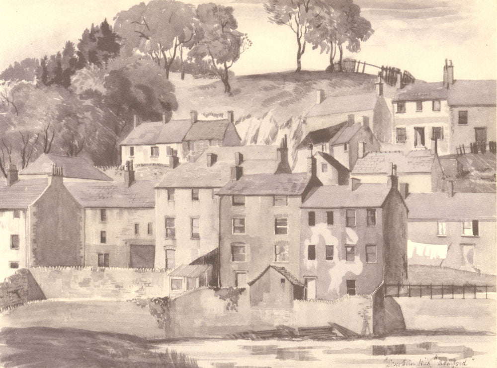 DERBYSHIRE. Scarthin Nick. By Norman Webster 1948 old vintage print picture